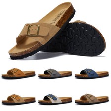 Unisex Pantoletten Sandalen Korksohle Hausschlappen Pantoffeln Schuhe Maibulun