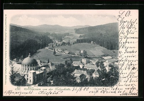 Ansichtskarte blasien - ansichtskarte, st.