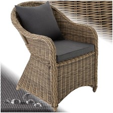 Gartenstuhl Polyrattan Braun