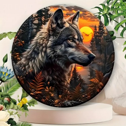 Wolf sonnenuntergang - sonnenuntergang,