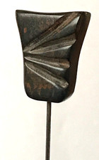 Hutnadel Jugendstil ca.100 Jahre alt Vintage Bakelit bernsteinfarben einzigartig