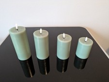 Elambia 4er Set LED Kerzen mit Timer