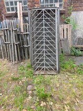 Gartenzaun Metall, verzinkt, gebraucht, ca. 50 lfdm., Modulbauweise, mit Tor