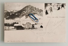 AK Foto Karte Gruss aus Nordpol Gasthof Stempel Sonthofen Bayern Beleg 1906 ALT 