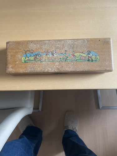 Griffelkasten aus holz alt - griffelkasten, holz-alt-
