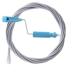 Pipe cleaning spiral drain