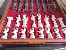 Franklin Mint Schachspiel Der Götter mit Holzbox