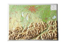 Reliefkarte Bayerisches