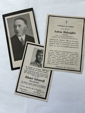 3x Sterbebild Wehrmacht