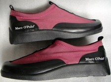 NEU SCHÖN Mokassin MARC O'POLO Gr.39 Gummi-Stoff Lila-Schwarz