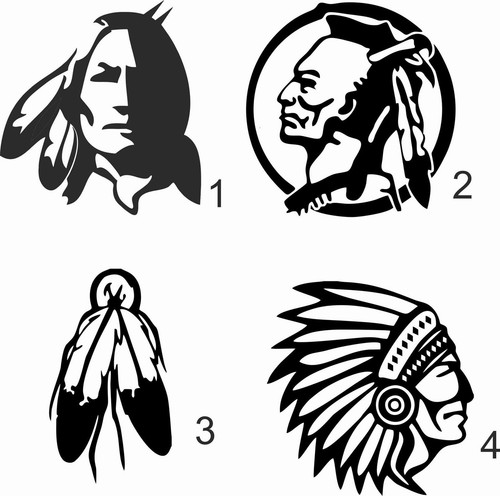 1st aufkleber indianer - 1st,