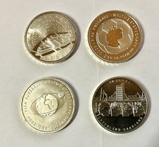 4 X 10 Euro Bundesrepublik, alle verschieden in Silber