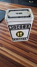 alte JACOBS KAFFEE Blechdose 500g 18 cm hoch, 11 x 8 cm, Rechteckig