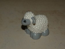 Lego Duplo Schaf weiß grau klein