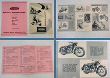 Prospekt Preisliste Triumph tessy Boss Contessa Cornet BDG125L BDG250SL 1956