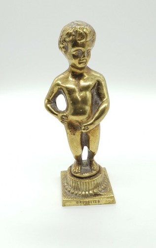 Große messing manneken pis - große,