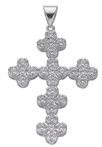 Kreuz anhänger sterling - anhänger,