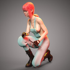 Frau "Sexy Mechanikerin #6"  -