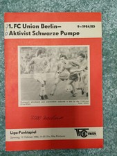 Programmheft 1.FC Union Berlin - BSG Aktivist Schwarze Pumpe am 17.02.1985