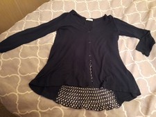 Monnalisa,  Leichter Pullover, Gr. 140/146, Dkl-blau, Neuwertig, Mädchen