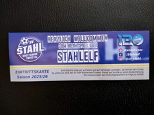 Stahl Brotterode Trusetal - FC Zella Mehlis 2025/26 KOL used Ticket Sammler