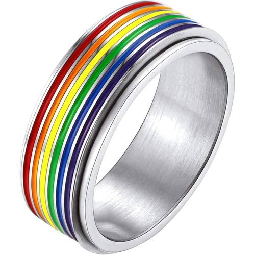 Regenbogen spinner ring - spinner,