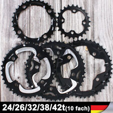 2X10/3X10 24/26/32/42t 104/64mm Kettenblatt MTB Fahrrad Aluminium Kurbelgarnitur