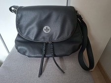 Neue Handtasche RIEKER, Schultertasche echt Leder schwarz, klassisch, sportlich