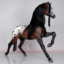 Mattel Barbie Pferd - Modellpferd Appaloosa horse - custom repaint - Unikat OOAK
