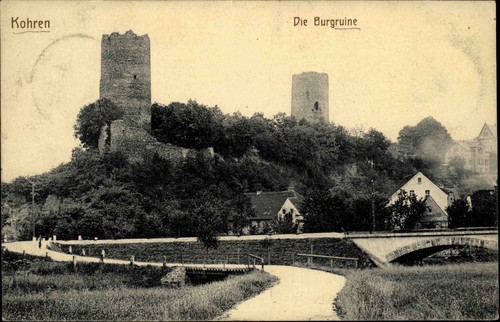 Kohren sachsen 1914 strassen - kohren,