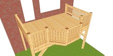 Holzbalkon 5,25m x 3,25m +