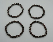 GRANAT ROT Armband facettiert