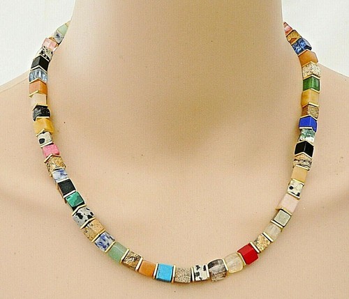 Halskette collier würfel - halskette,