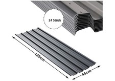 Trapezbleche 24er Set, anthrazit