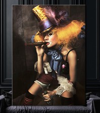 SMOKING SEXY CLOWN Leinwand