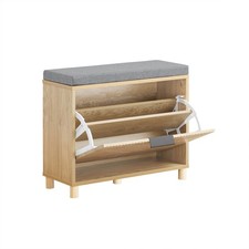 B-waren Schuhbank mit Sitzfläche Schuhregal schmal mit Stauraum FSR199-N-bwaren