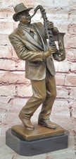 Vintage Bronze Saxophonspieler