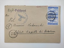 Feldpost 1 Brief ohne Inhalt  nach Potsdam 1944 Luftpost