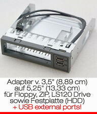 FSC FUJITSU RAHMEN ADAPTER 3,5" 8,89CM AUF > 5,25" 13,33CM  FLOPPY ZIP LS-120 MM