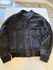 Etienne Aigner Wildleder Jacke Blau Gr. 48