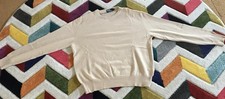 100 % Kaschmirpullover Rundhals UNISEX  Herren Gr. 48 Damen 44 beige