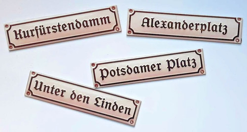 Berlin mini straßenschild - mini,