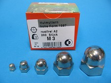 Hutmuttern Edelstahl V2a