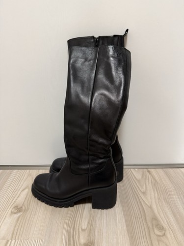 Leder stiefel damen schwarz - stiefel,