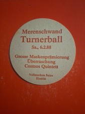 Bierdeckel 1988 merenschwand - 1988,