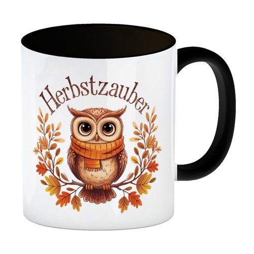 Niedliche eule mit schal - niedliche,
