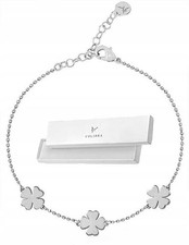 Silberne Kleeblatt-Kette