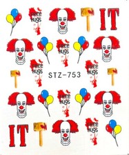 Clown Nail Art Nagel Sticker
