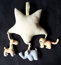 TCM Tschibo Spieluhr STERN mit GIRAFFE ELEFANT & TIGER  ♫  Guter Mond du.. ♫ RAR