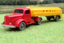 Wiking H0 1:90 - 80 MB L 5000 S Tanksattelzug "Shell" Mercedes-Benz gelb/rot